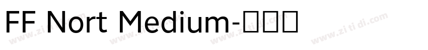 FF Nort Medium字体转换